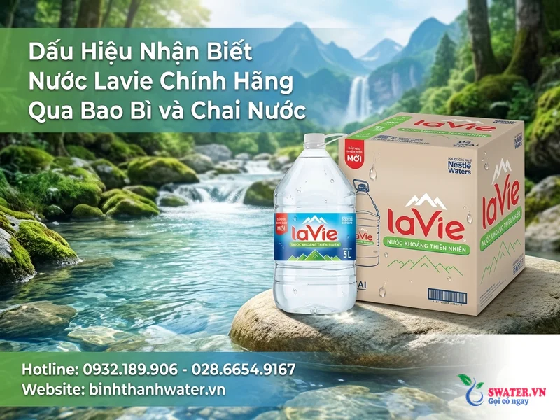 Dấu Hiệu Nhận Biết Nước Lavie Chính Hãng Qua Bao Bì và Chai Nước