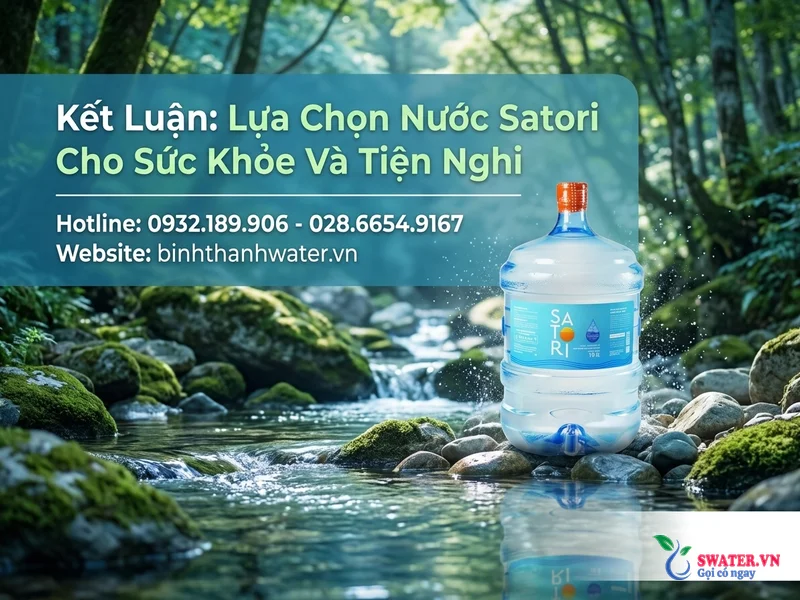 Kết Luận: Lựa Chọn Nước Satori Cho Sức Khỏe Và Tiện Nghi