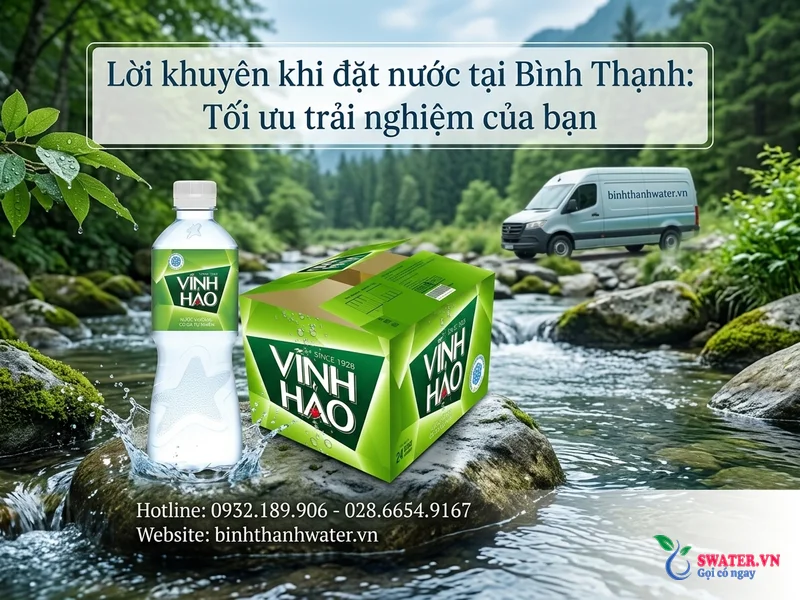 Lời khuyên khi đặt nước tại Bình Thạnh: Tối ưu trải nghiệm của bạn
