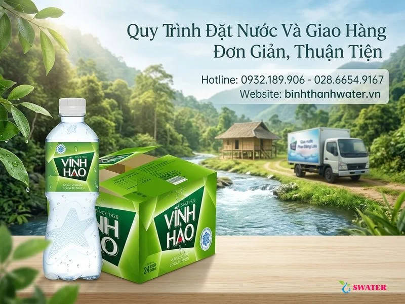 Quy Trình Đặt Nước Và Giao Hàng Đơn Giản, Thuận Tiện