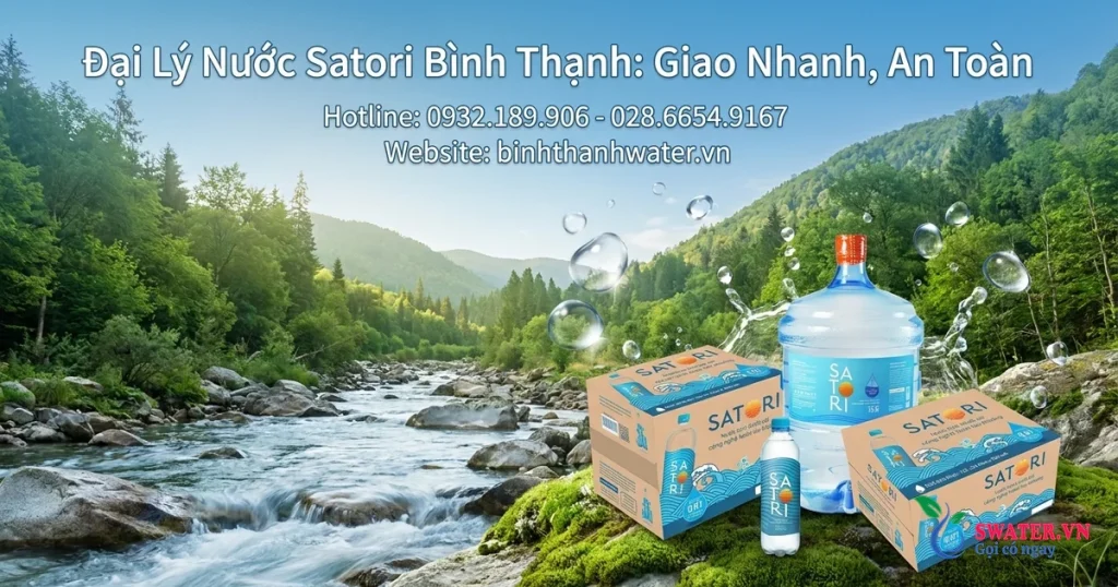 Đại Lý Nước Satori Bình Thạnh: Giao Nhanh, An Toàn