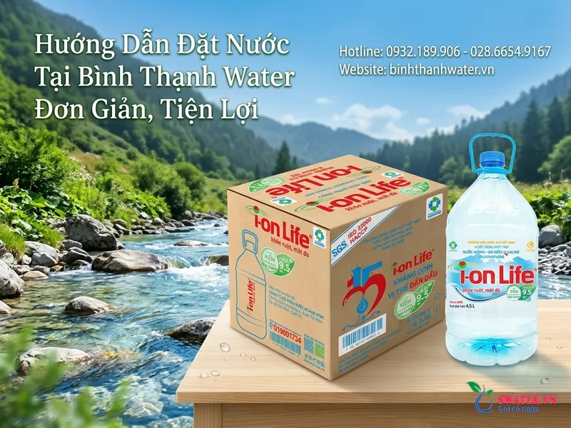 Hướng Dẫn Đặt Nước Tại Bình Thạnh Water Đơn Giản, Tiện Lợi