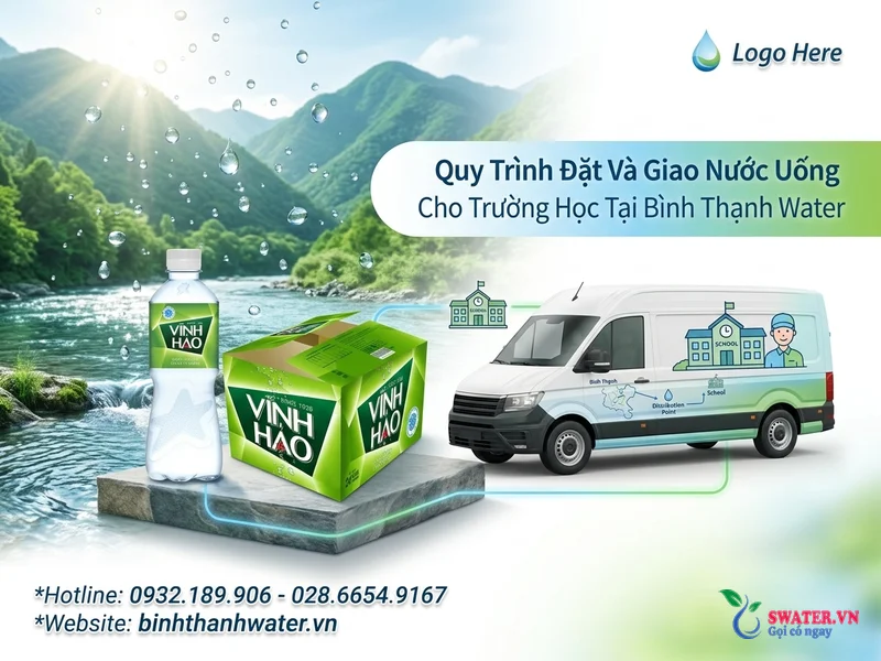 Quy Trình Đặt Và Giao Nước Uống Cho Trường Học Tại Bình Thạnh Water
